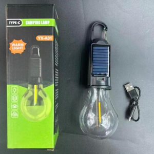 AMPOLLETA COLGANTE SOLAR Y USB
