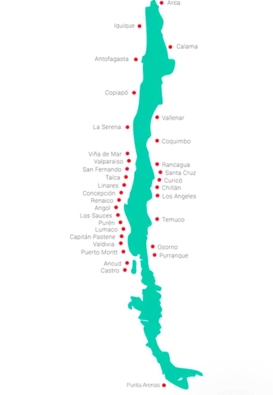 Mapa de cobertura Varmont