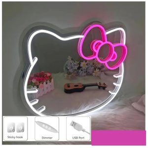 ESPEJO LED KITTY