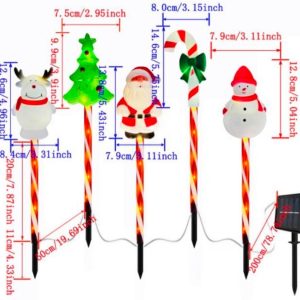 SET 5PCS SOLARES NAVIDEÑO