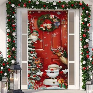 FUNDA PUERTA NAVIDEÑA