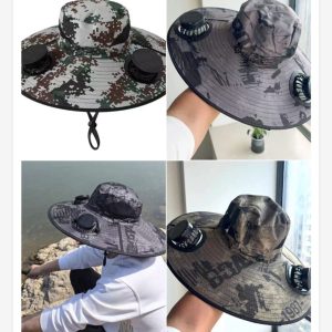 GORRO SOLAR Y USB CON VENTILADOR