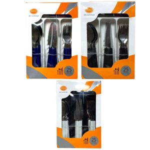 SET 25PCS SERVICIO COMIDA