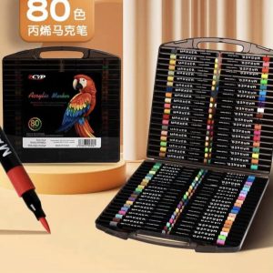 PLUMONES ACRILICOS 80PCS