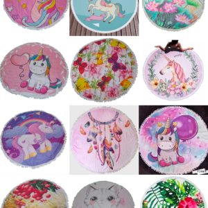 DOCENA TOALLAS REDONDA SURTIDOS