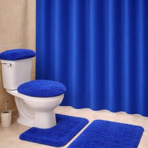 PACK 10  SET DE BAÑO 4PCS PELUDO SURTIDOS