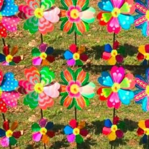 PACK 10 REMOLINOS DOBLE FLOR