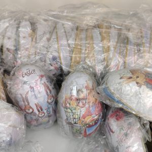 12 HUEVO METÁLICO 6CM PASCUA