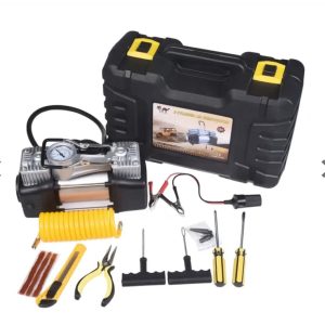 COMPRESOR DE AIRE DOBLE CILINDRO + KIT DE REPARACIÓN