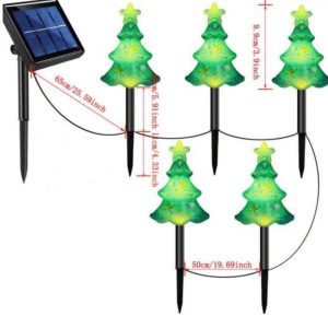 SET ESTACA SOLAR NAVIDEÑAS ARBOL