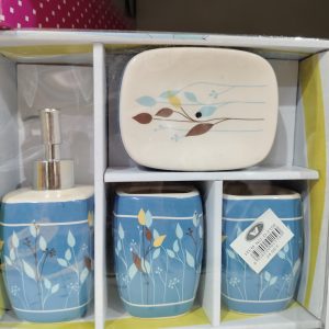 SET BAÑO CERÁMICA CELESTE